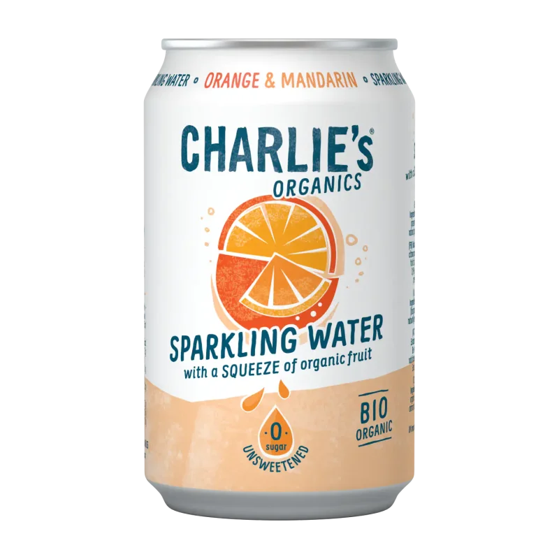 Charlie's Organics Orange - Mandarine (12 x 33cl Cannettes)